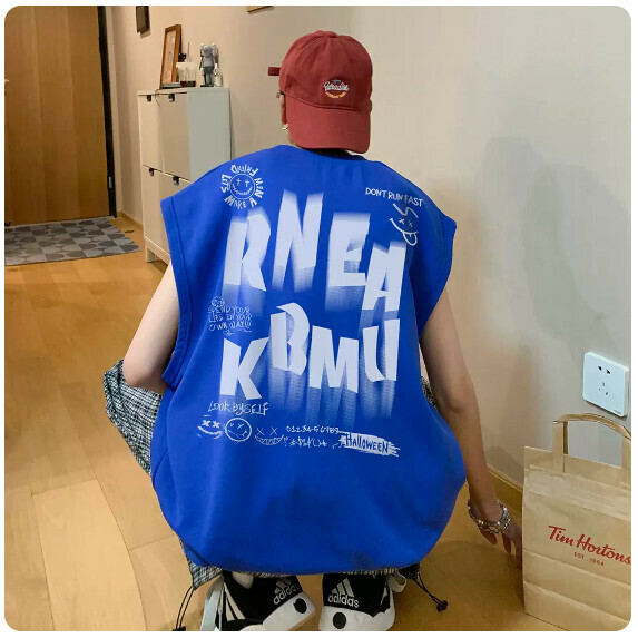 熱推寬鬆背心男夏季（克萊因藍【S_3XL碼】（下單後聯繫客服確認發貨尺碼）