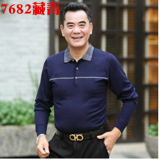 熱推長袖針織衫【7682藏青】尺碼【165/M-185/3XL】【下單後聯絡客服確認發貨尺碼】