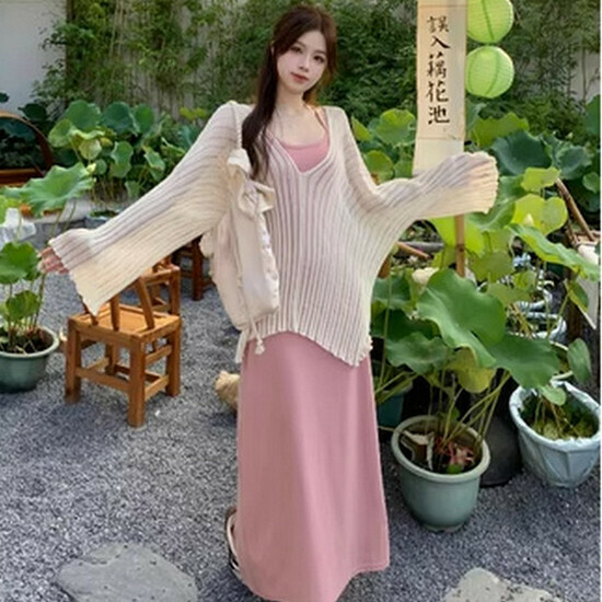 Hot selling suspender skirt [pink] [size S-L] (please contact customer service to confirm the delivery size after placing the order)