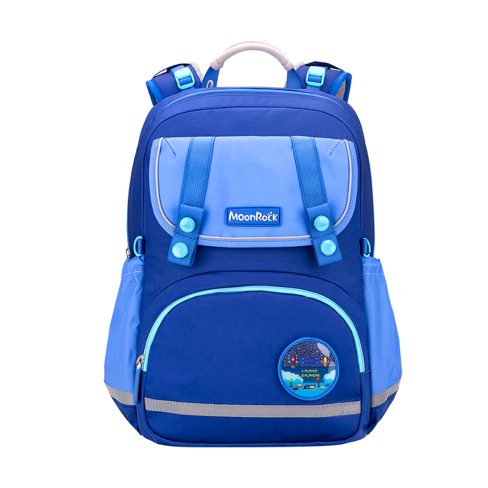 ASP101 低中年級 藍色 成長型護脊書包