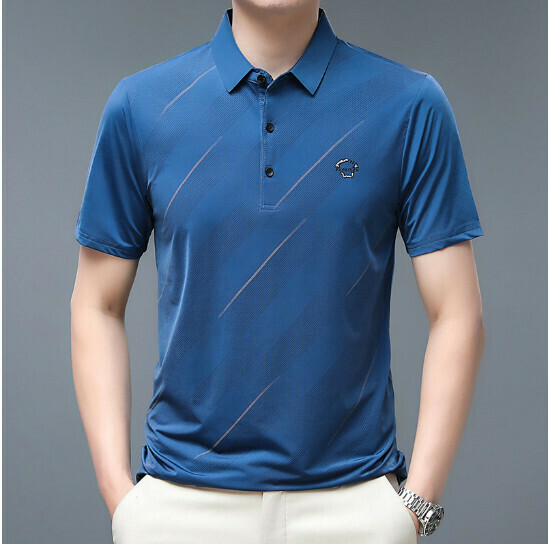 激抵翻領短袖t恤【A22款深藍】尺碼【165/M-190/4XL】【下單後聯絡客服確認發貨尺碼】