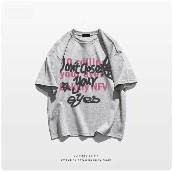 Crew neck T-shirt [M-3XL] [light gray-220g] (contact customer service to confirm the shipping size after placing an order) 