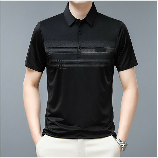 激抵翻領短袖t恤【A23款黑色】尺碼【165/M-190/4XL】【下單後聯絡客服確認發貨尺碼】