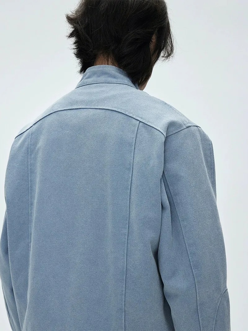 CATSSTAC 24SS 哈靈頓重磅水洗帆布立領外套