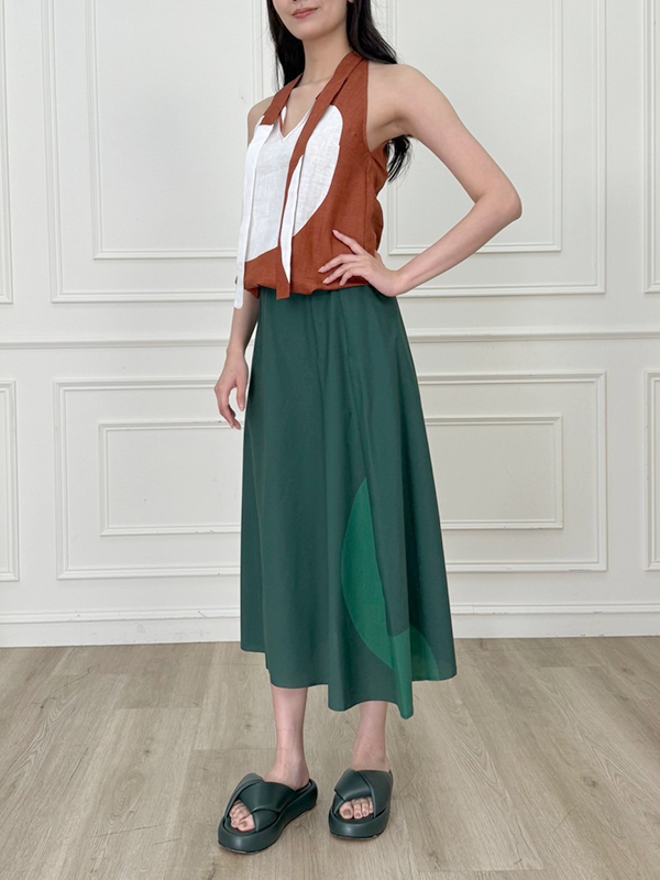 LIVIANA CONTI 削肩麻背心