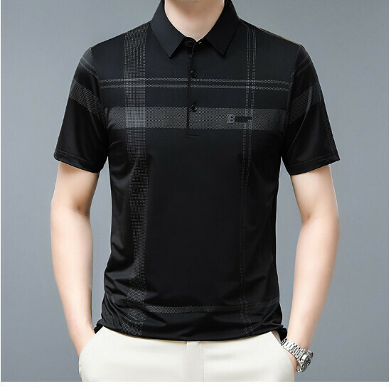 激抵翻領短袖t恤【A24款黑色】尺碼【165/M-190/4XL】【下單後聯絡客服確認發貨尺碼】
