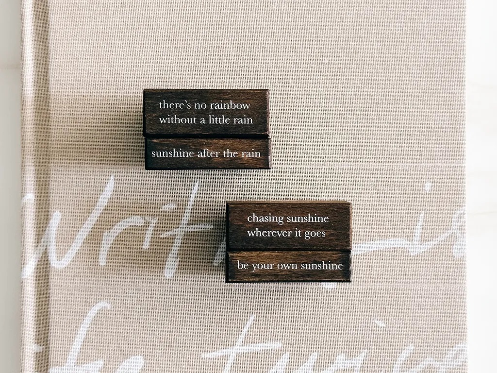 紙上旅行 TOP Studio．Sunny/Rainy series 櫸木印章