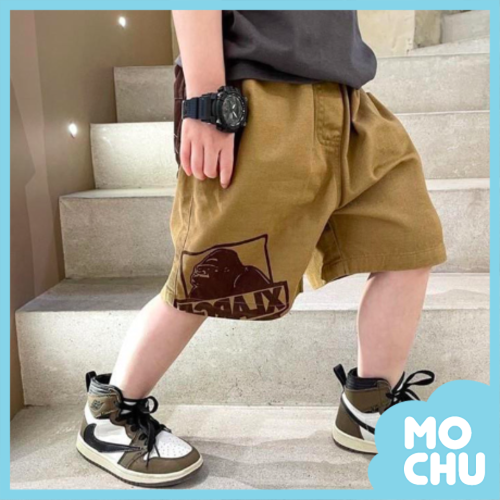 猿猴後腰包休閒短褲(二色)