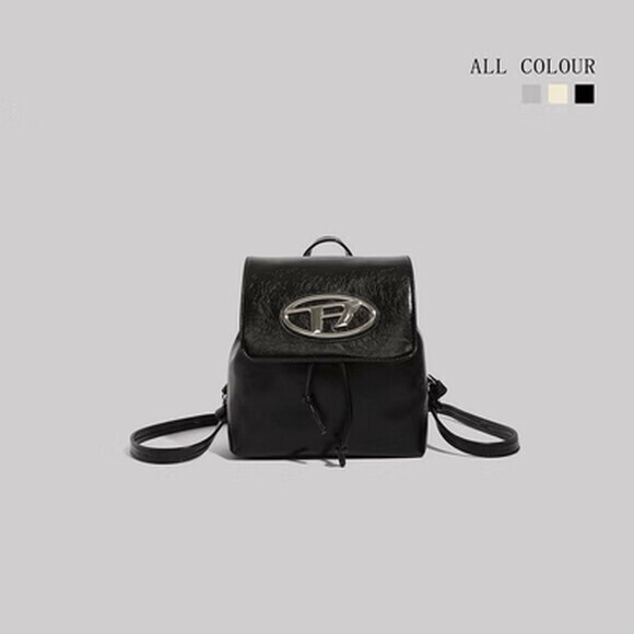 Hot Selling Fashion Casual Backpack Simple Versatile Backpack Travel Bag [Black] [Size: 22cm*8cm*14cm]