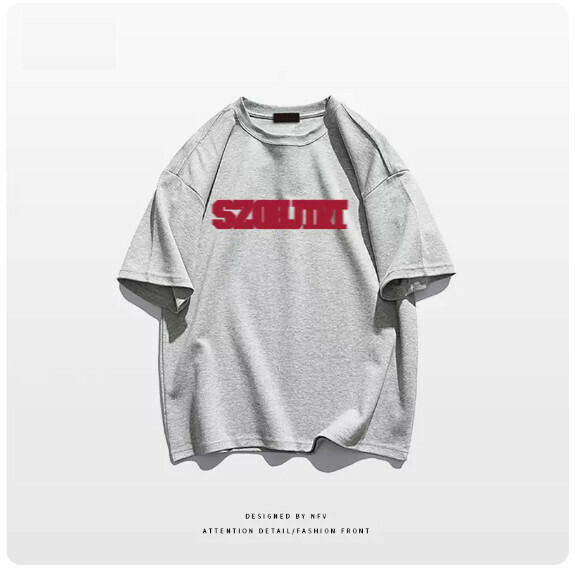 Crew neck T-shirt [M-3XL] [light gray-220g] (contact customer service to confirm the shipping size after placing an order) 