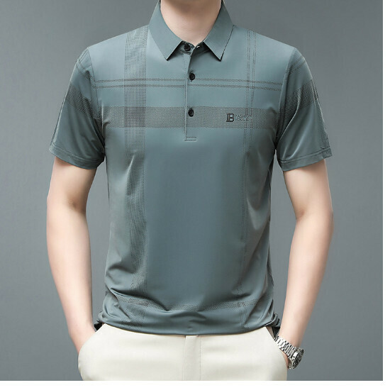 激抵翻領短袖t恤【A24款綠色】尺碼【165/M-190/4XL】【下單後聯絡客服確認發貨尺碼】