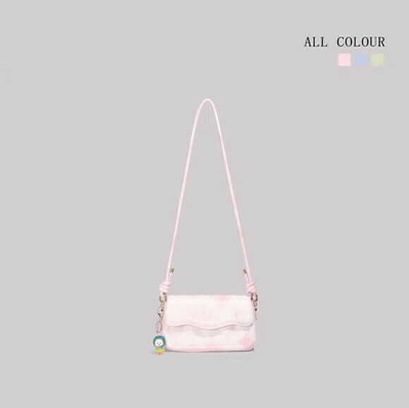 熱賣夏天時尚單肩斜挎包【粉色】【尺寸：23cm*7cm*13cm】