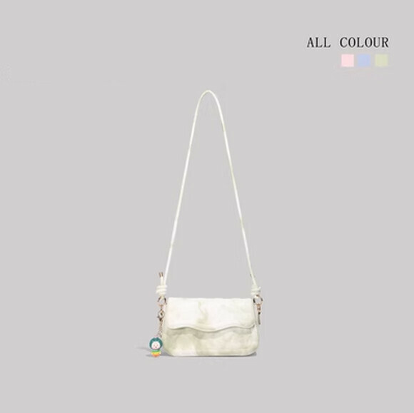 熱賣夏天時尚單肩斜挎包【綠色】【尺寸：23cm*7cm*13cm】