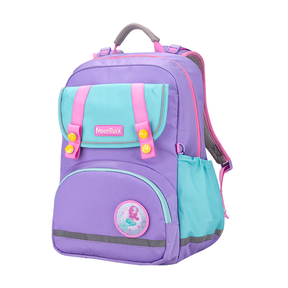 ASP101 低中年級 淺紫薄荷色 成長型護脊書包
