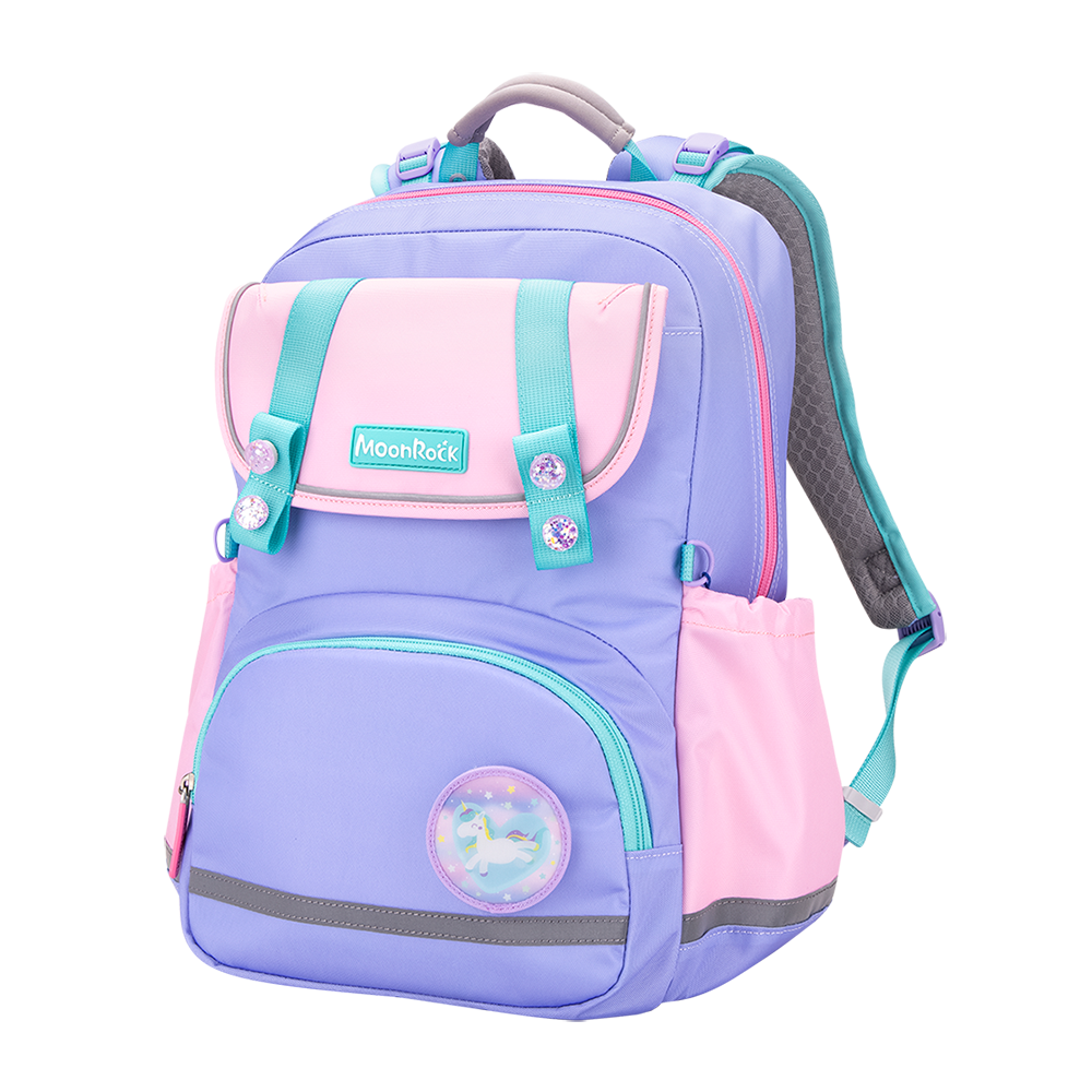 ASP101 低中年級 淺紫色 成長型護脊書包