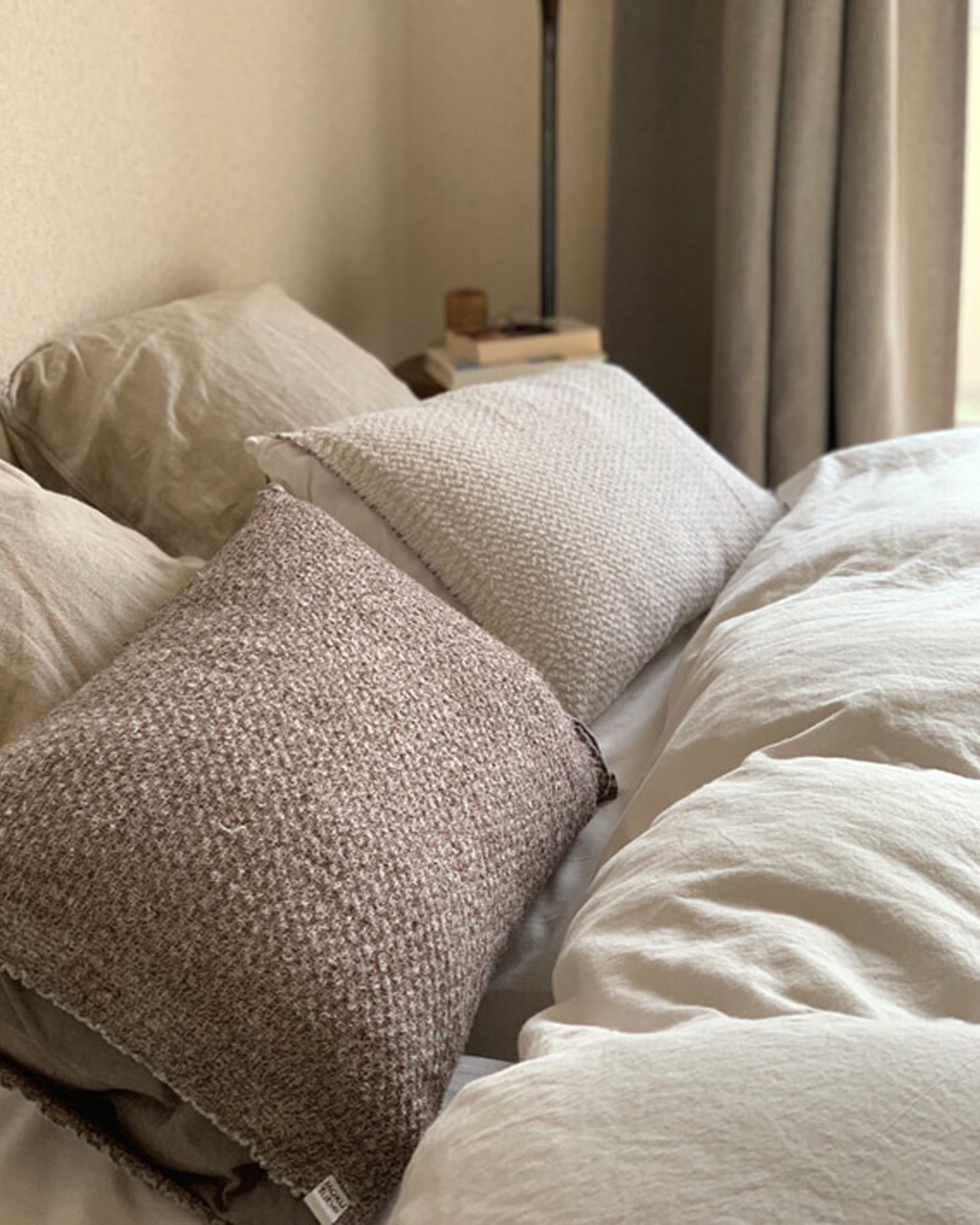 moku Tube Imabari Pillow Case Brown｜Kontex