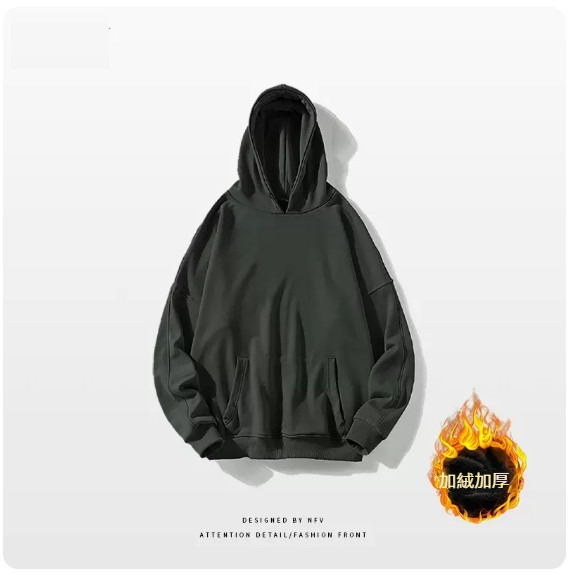 熱賣圓領衛衣【M-3XL】【深灰色-加絨加絨】(下單後聯絡客服確認發貨尺碼) 