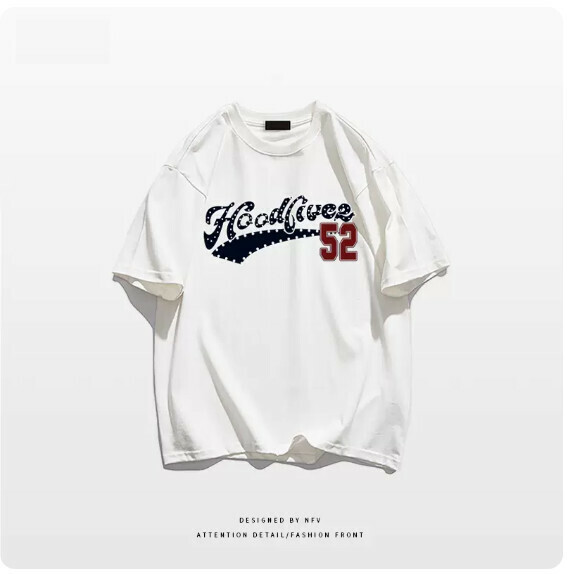 Crew neck T-shirt [M-3XL] [White-220g] (Contact customer service to confirm the shipping size after placing an order) 
