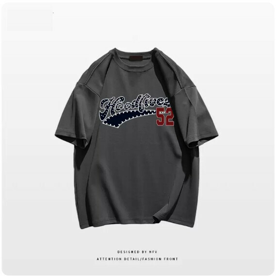 Crew neck T-shirt [M-3XL] [dark gray-220g] (contact customer service to confirm the shipping size after placing an order) 
