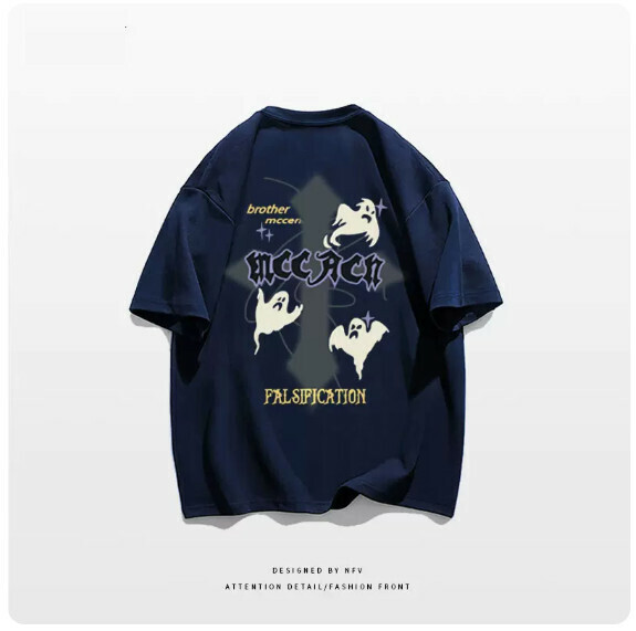 熱賣圓領T恤【M-3XL】【藏青色-220g】(下單後聯絡客服確認發貨尺碼) 