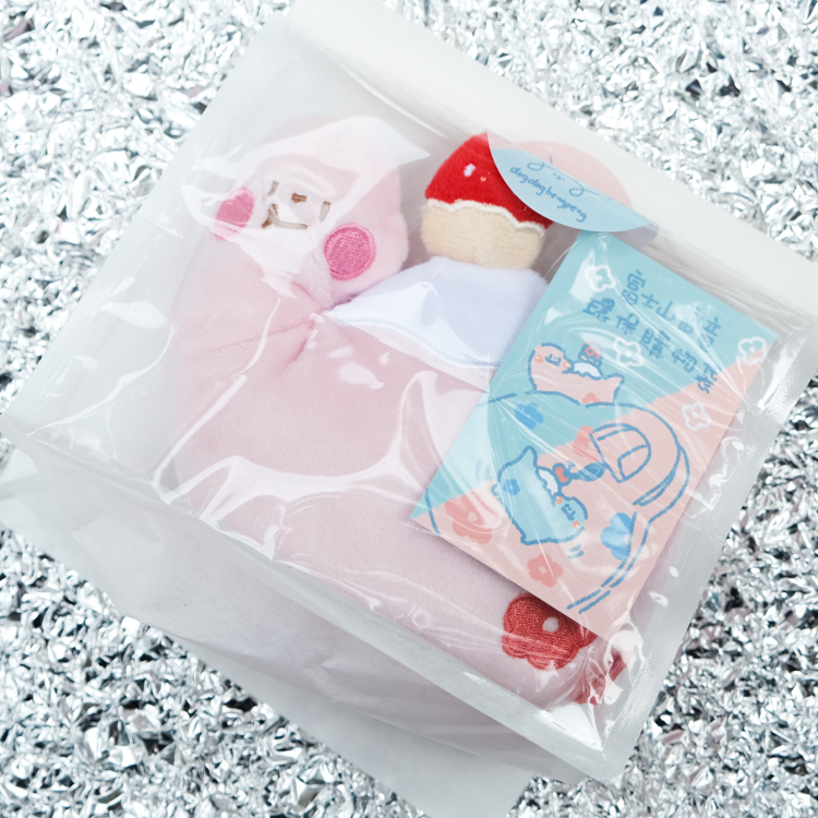 狗狗的小跳步，繪蹦砰｜粉色環保袋｜草莓富士山雷龍