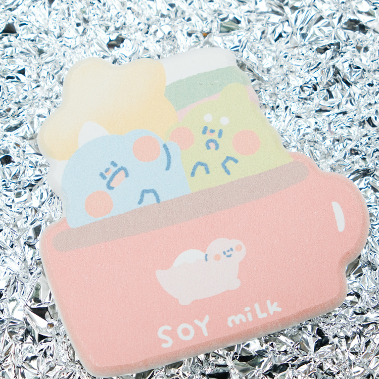 狗狗的小跳步，繪蹦砰｜硅藻土杯墊｜紅杯子款