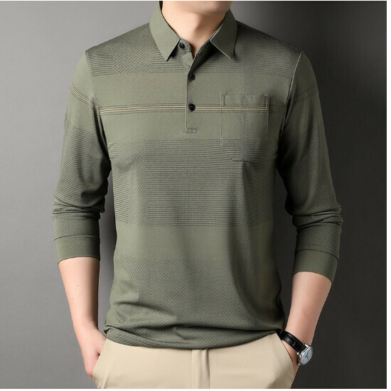 新款長袖上衣恤【627款鹹菜綠真口袋】尺碼【165/M-190/4XL】【下單後聯絡客服確認發貨尺碼】