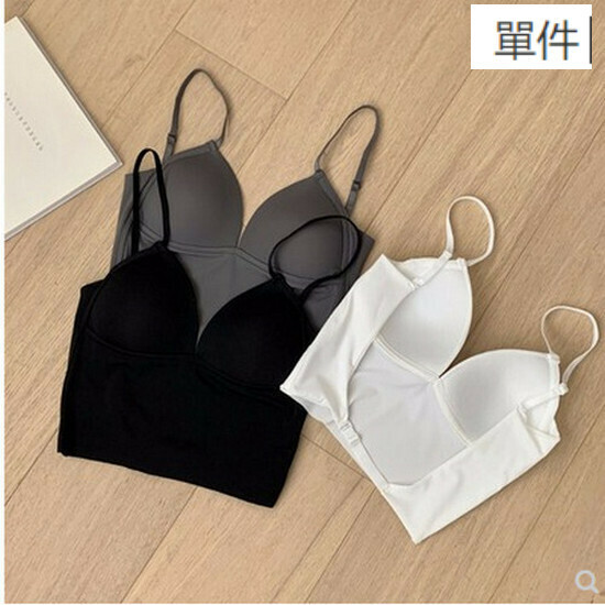 熱賣帶胸墊吊帶背心【白色】【均碼】
