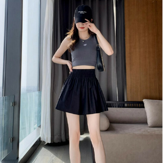 Hot selling five-point flower bud pants [black] [S-2XL size] (please contact customer service to confirm the delivery size after placing the order)