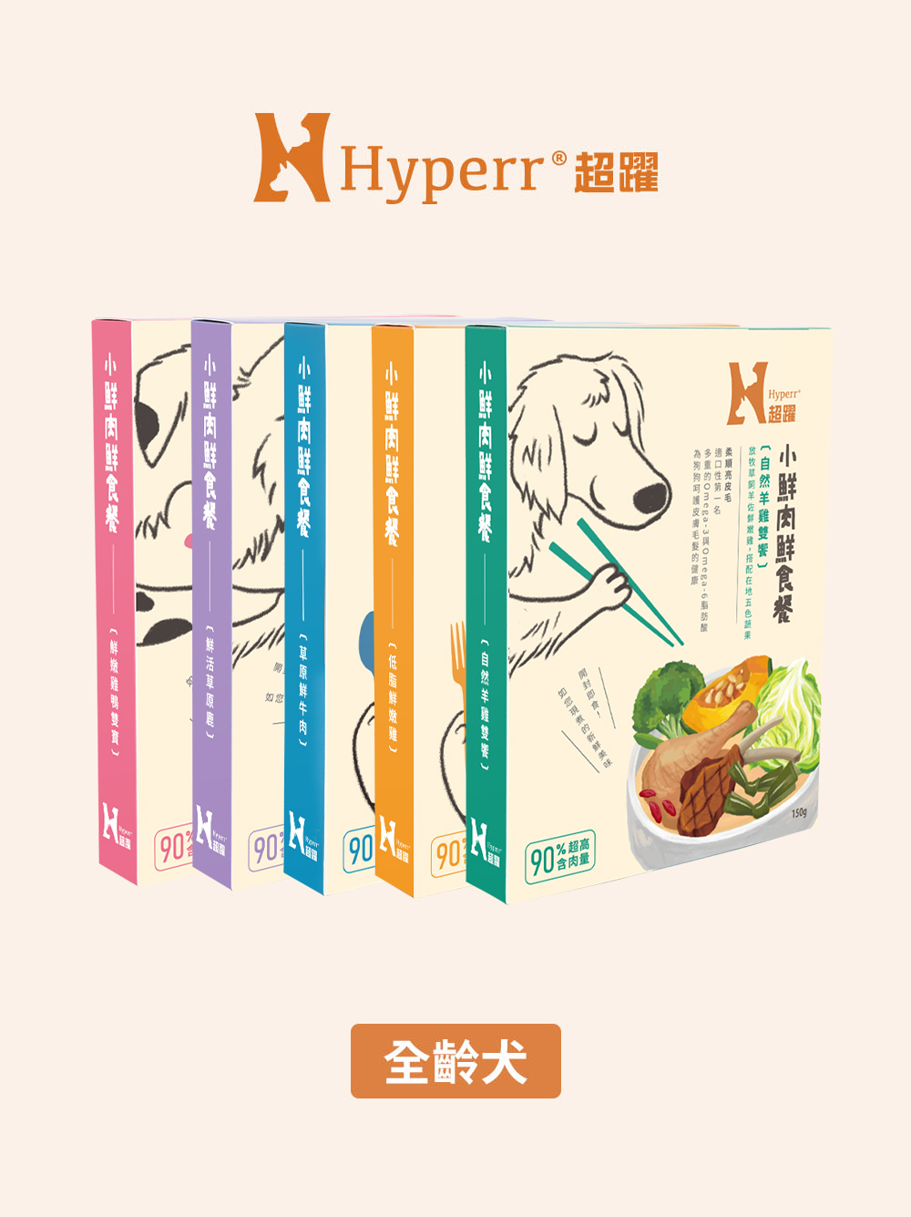 狗狗鮮食餐 | 小鮮肉 營養主食餐 多件組