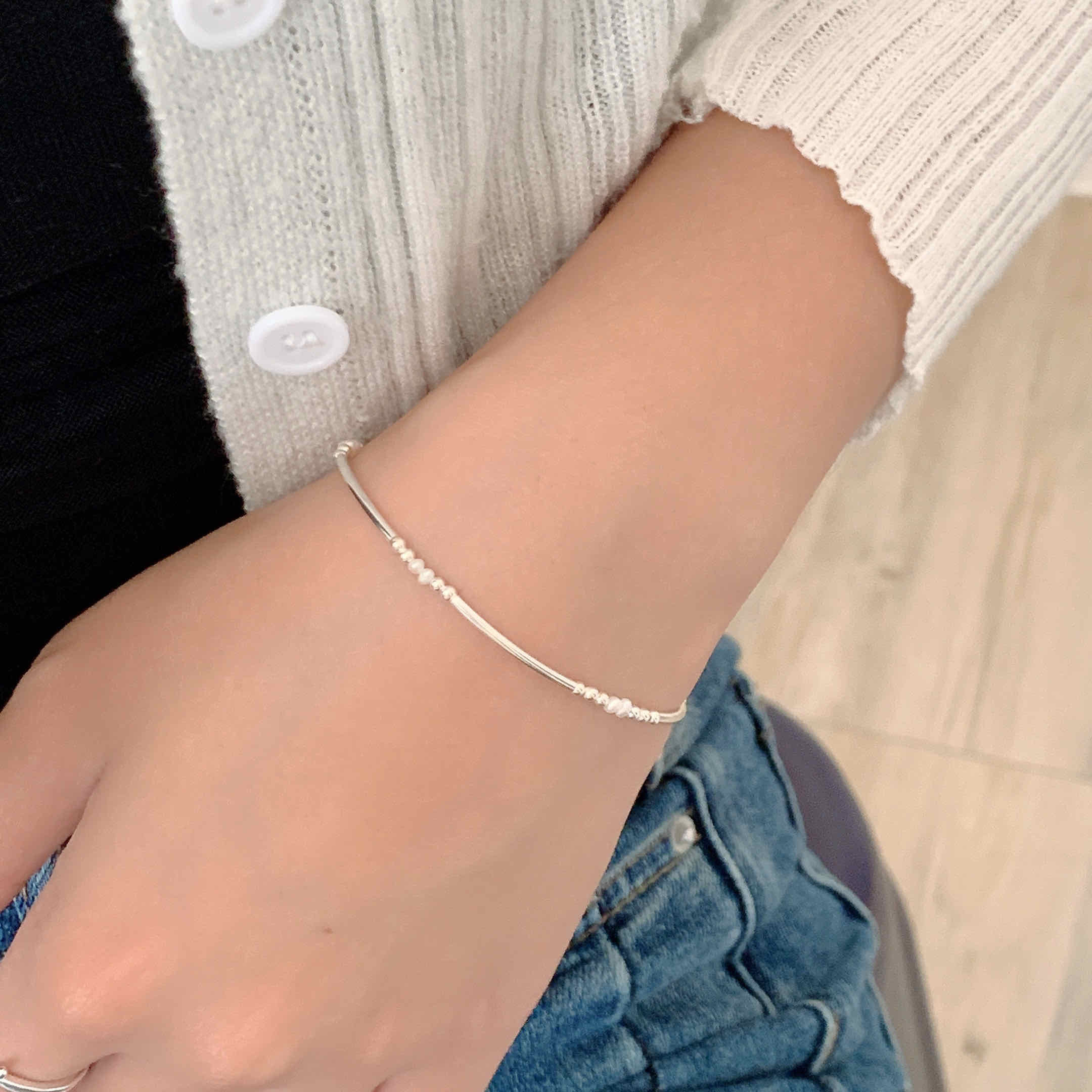 🇰🇷925 silver 夏日淡水珍珠串珠系列手鍊｜3 style