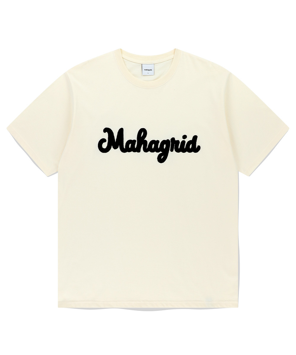 預訂｜MAHAGRID CURLY LOGO CHAIN STITCH TEE (2 COLOR)