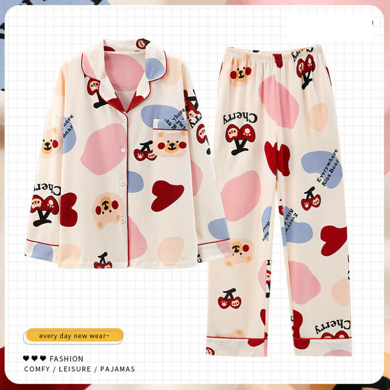 熱推長袖睡衣套裝【M-XXL碼 DF-9803】【下單后聯絡客服確認發貨尺碼 】