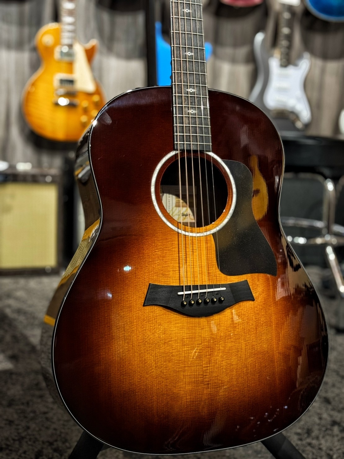 Taylor 50th Anniversary 50週年紀念款 217e-SB Plus LTD 夕陽漸層 全單板 電木吉他 公司貨【宛伶樂器】