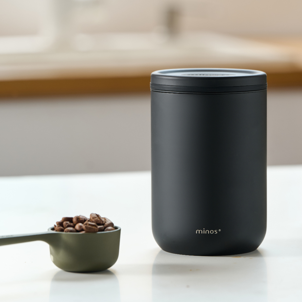 minos 單向透氣閥儲豆罐180g