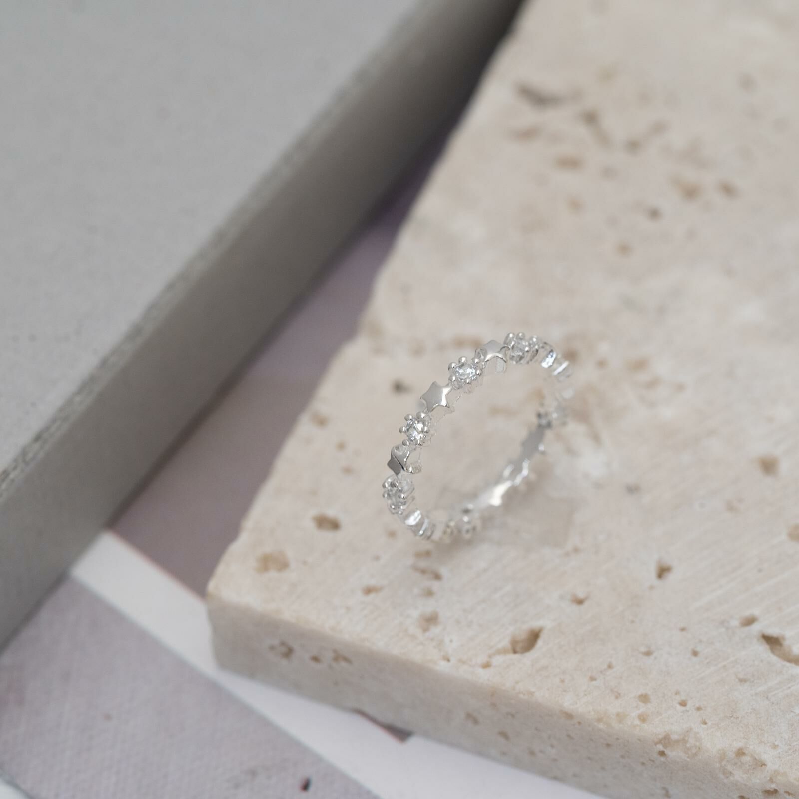 小星星全圈石戒指 svr14