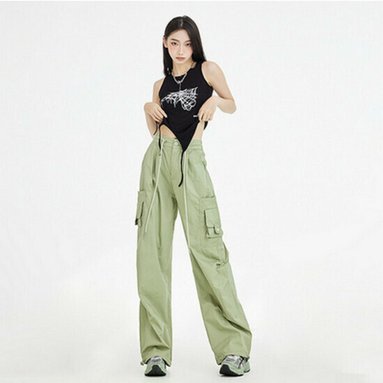Hot selling high-waisted overalls [military green trousers] [XS-XL sizes] (please contact customer service to confirm the delivery size after placing the order)