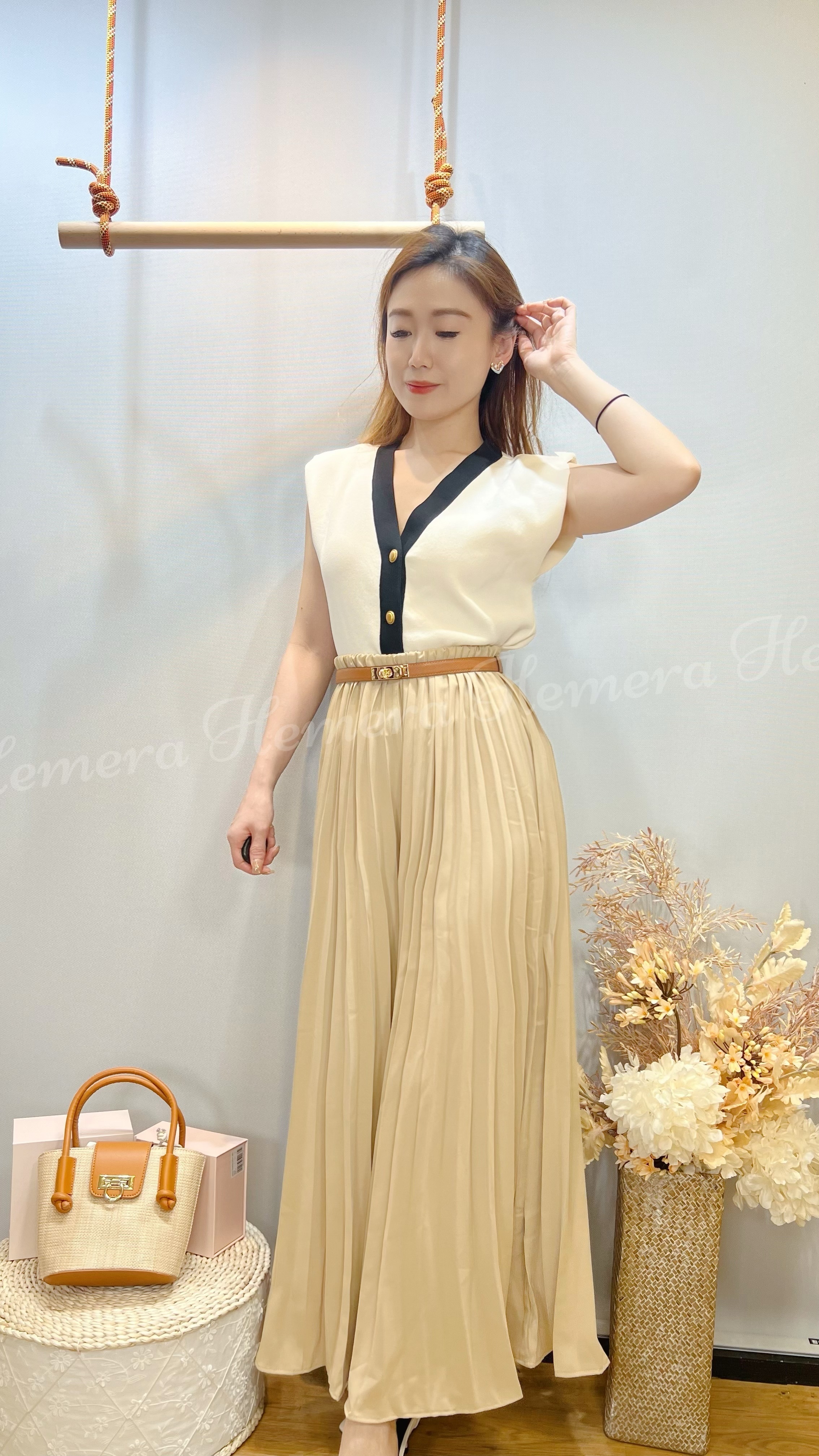 TP24W0538 小香風薄針織GIRLBOSS氣場上身