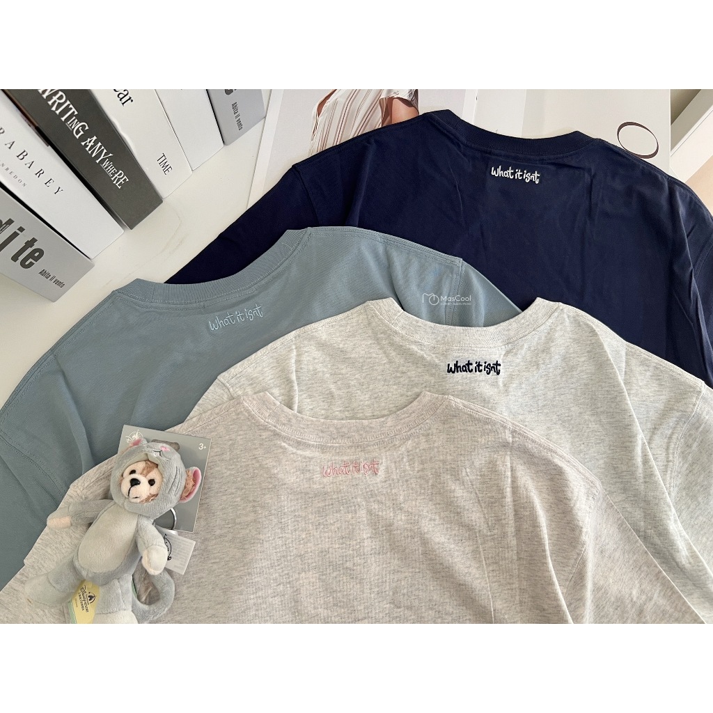 What it isnt 天使小刺繡短袖