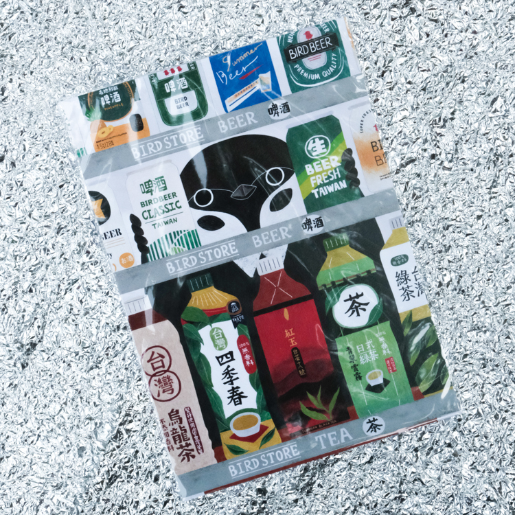 鳥控 bird cone｜A4海報｜愛喝啤酒的麻雀