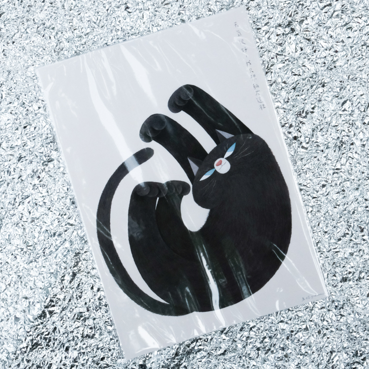 鳥控 bird cone｜A4海報｜翻滾貓