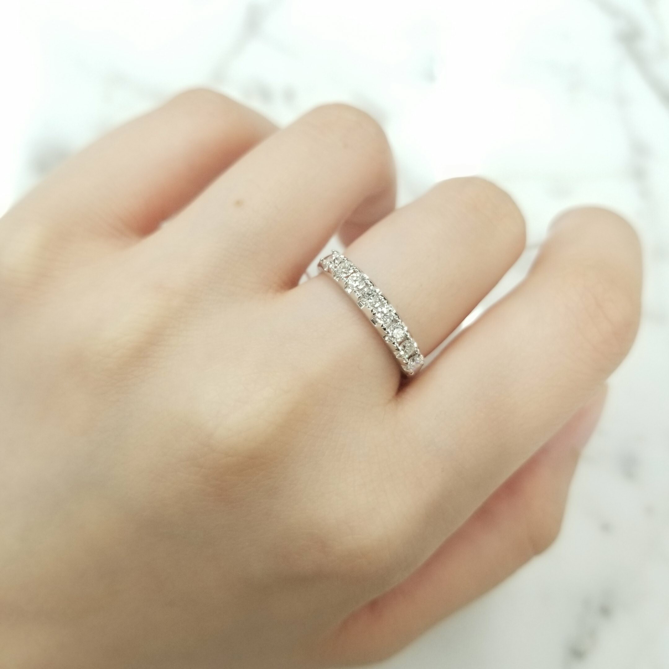 18K White Gold 0.34ct Diamond Ring