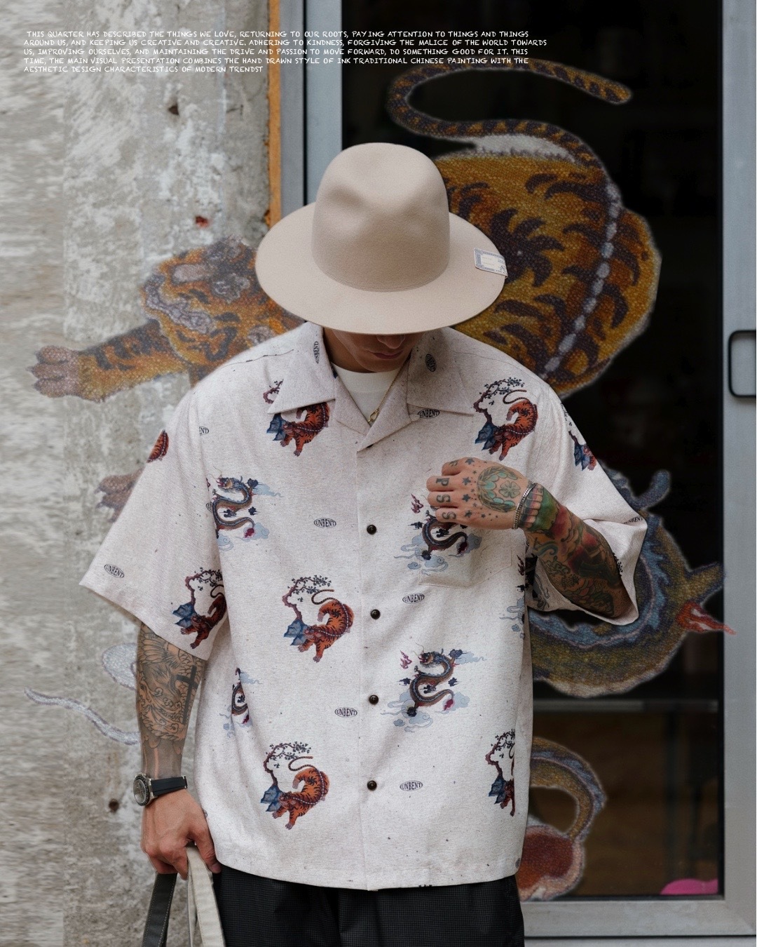 #預購 UNBENT 24SS 復古小龍虎 古巴領襯衫 兩色