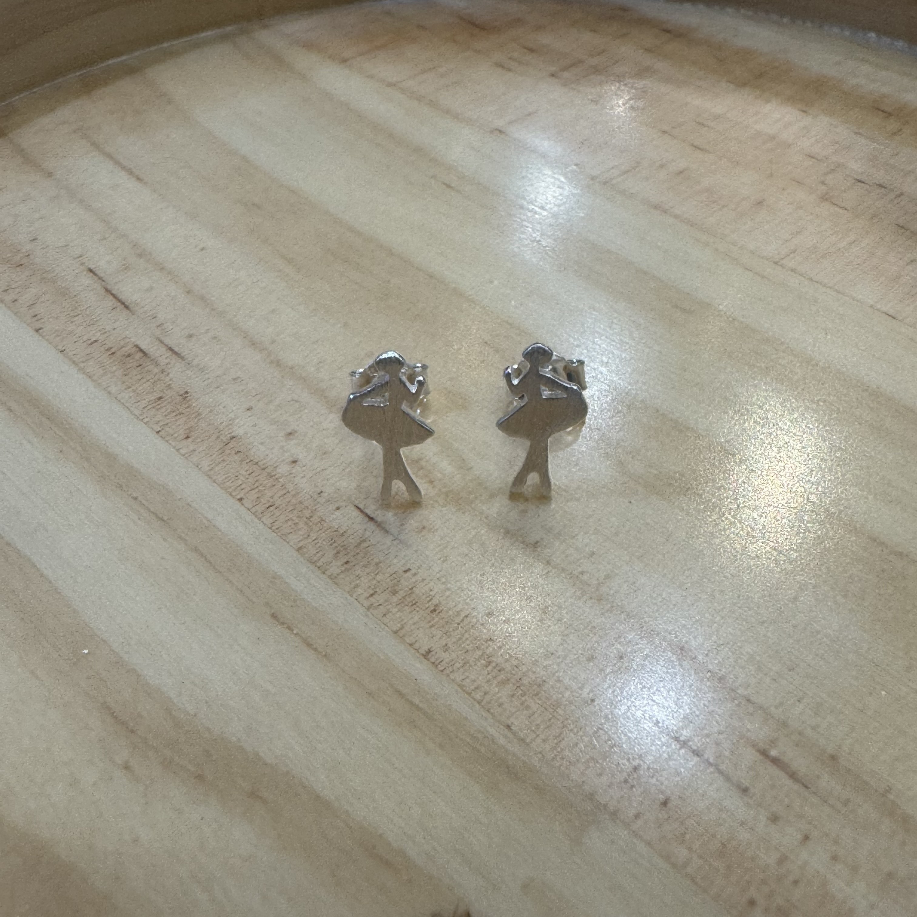 霧面ballerina耳環♡