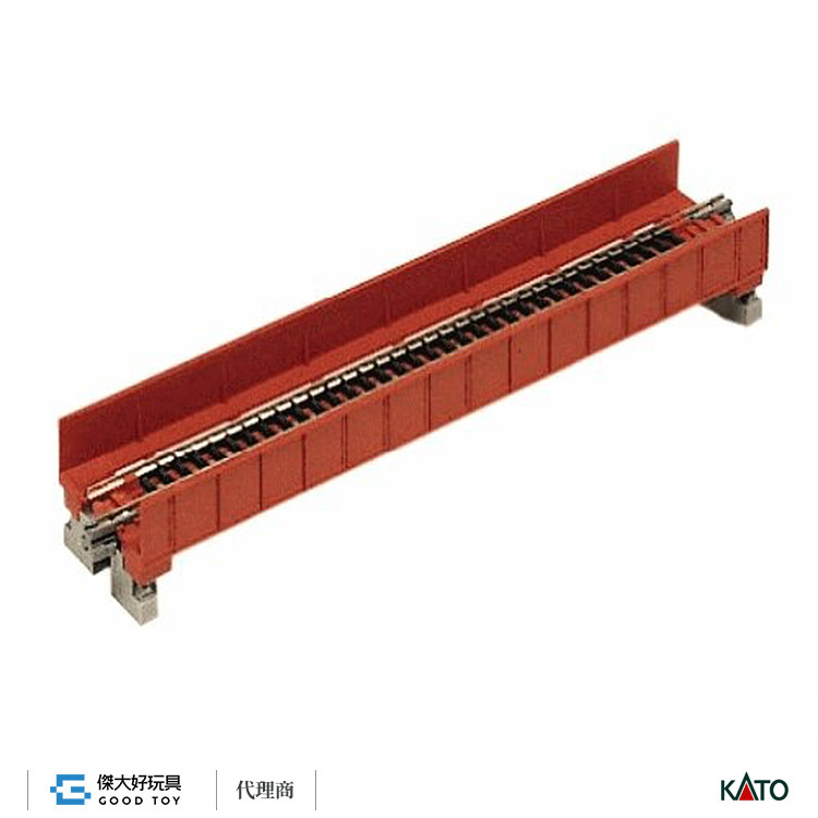 KATO 20-450 單線桁架鐵橋 S186T 186mm (紅)