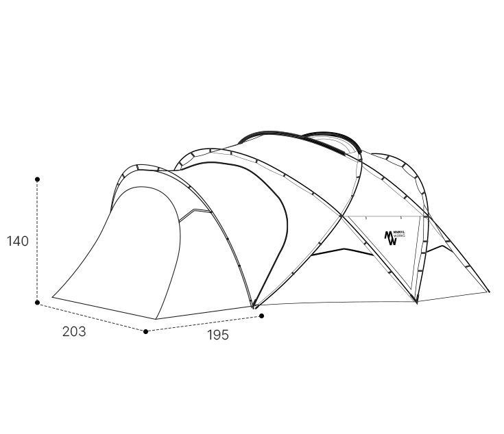 Minimal Works｜Shelter GP 庇護帳專屬前庭布 | 橄欖綠