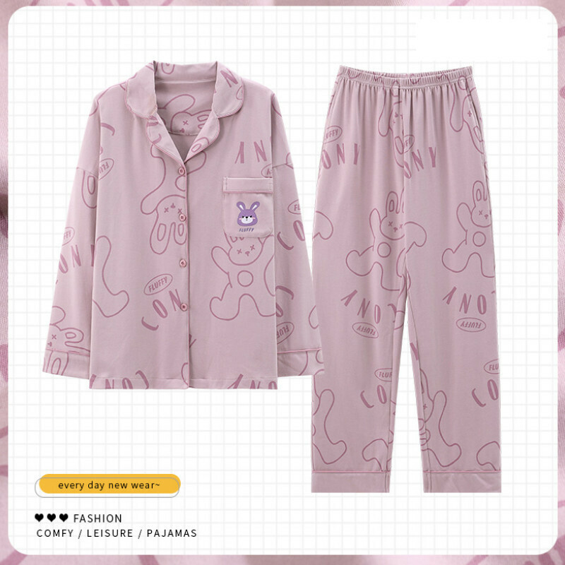 熱推長袖睡衣套裝【M-XXL碼 DF-9805】【下單后聯絡客服確認發貨尺碼 】