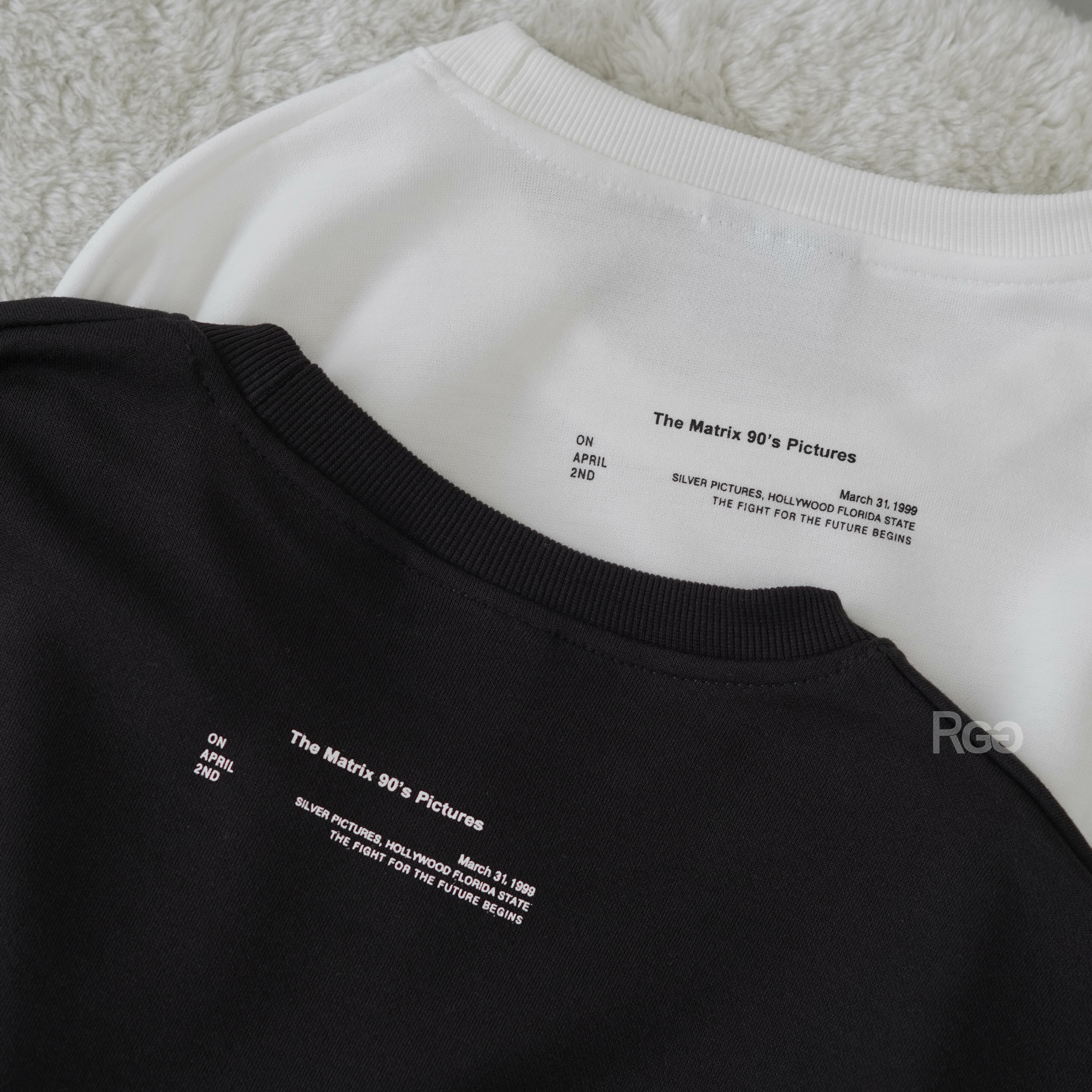 #11108 藝術風亂碼塗鴉短T背面細節照