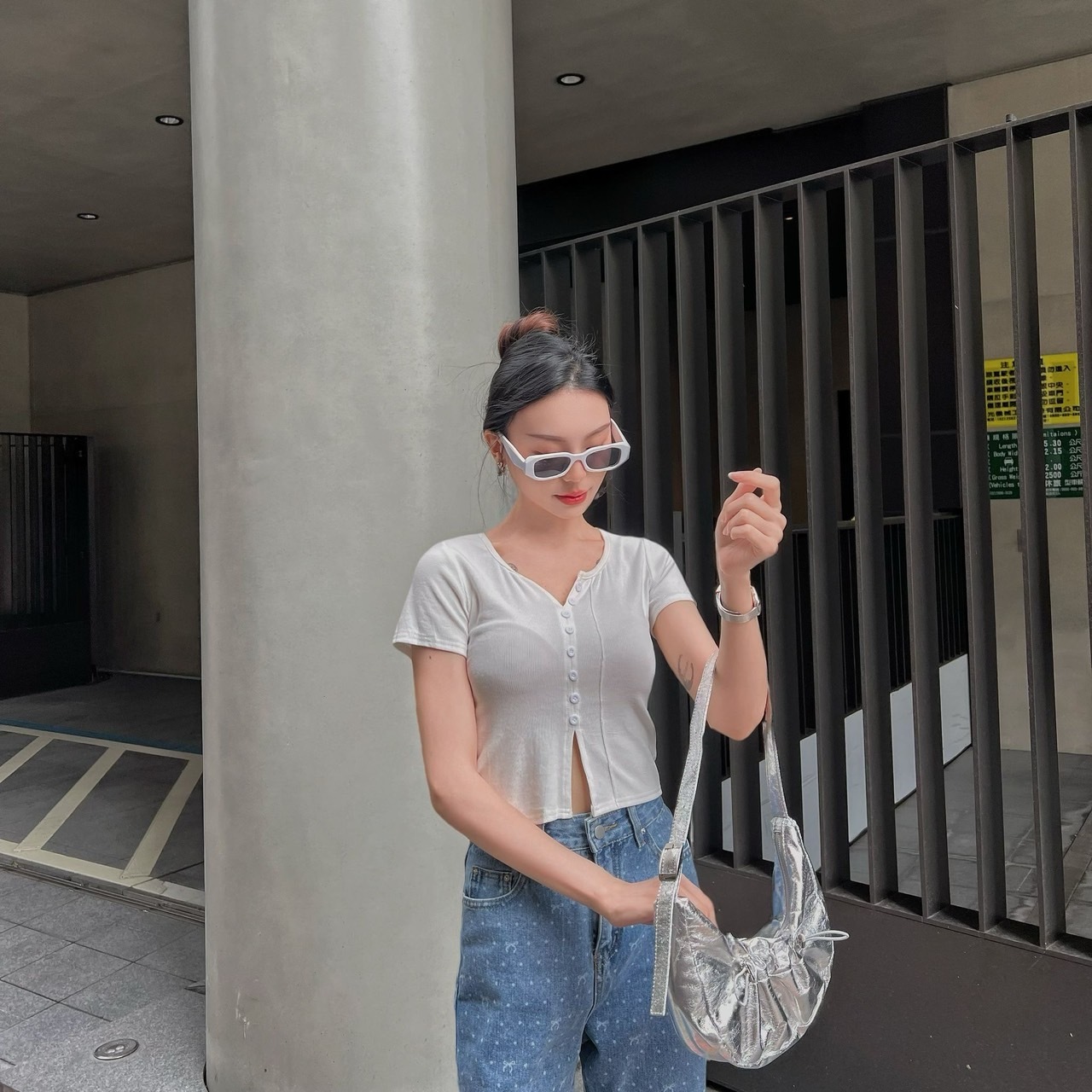 皺褶凱旋門腋下包/2色