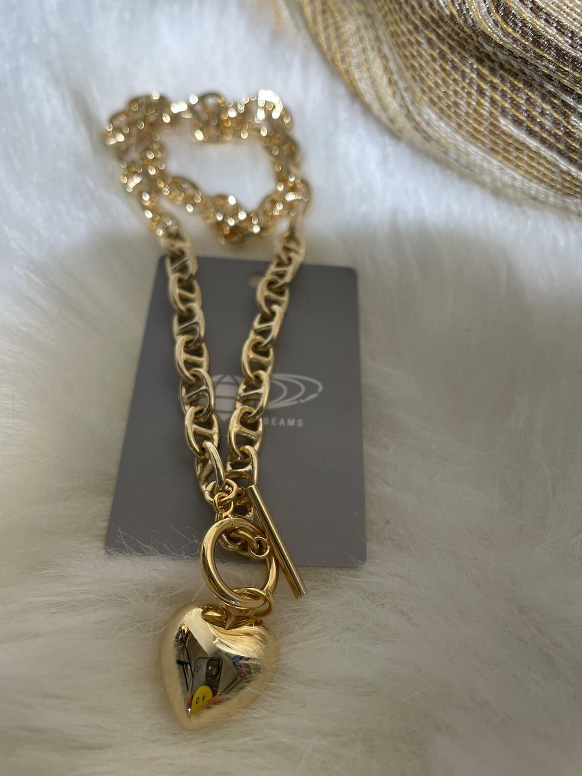 Beams 心形頸鏈